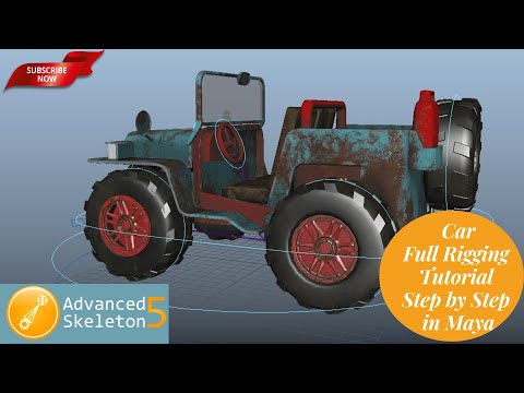 Simple Car Rig in Maya - with Advanced Skeleton / Vehicle Rigging