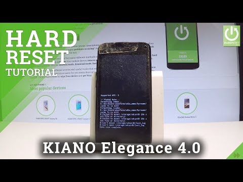 How to Remove Pattern Lock on KIANO Elegance 4.0 - Hard Reset
