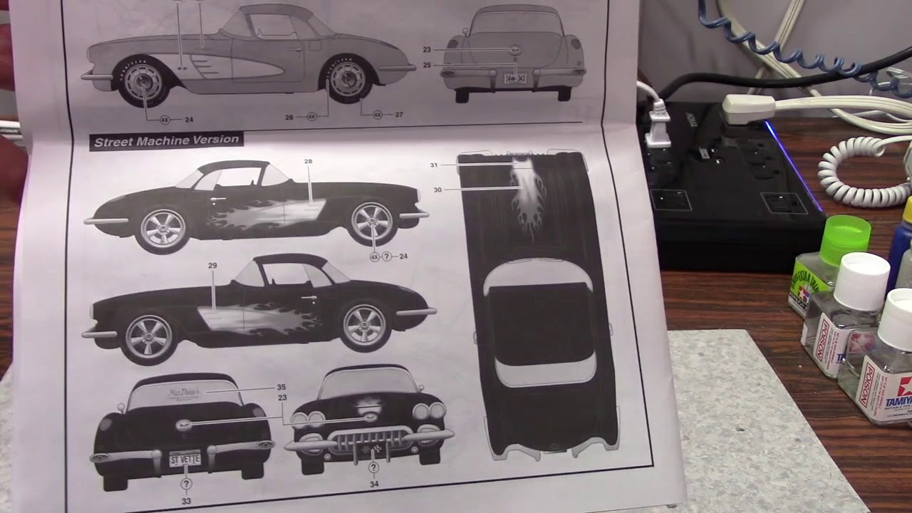 1959 Buddy Build, Revell 1959 Corvette, What's in the box