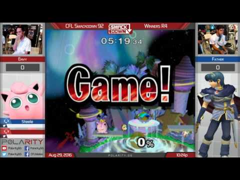 CFL Smackdown 92 Melee - Envy (Puff) vs Father (Marth) - Winners R4