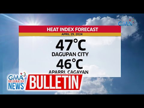 Posibleng pumalo sa 47C ang pinaka mataas na heat index sa bansa… GMA Integrated News Bulletin