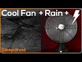 ► Fan and Rain Sounds for Sleeping with Thunder | 10 hours of Vintage Rain and Fan Noise | Sleep