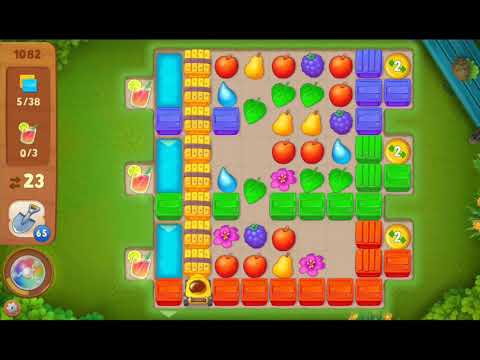 Gardenscapes Area 7 Day 1 Level 1082 (Orangery Flower Level 6)