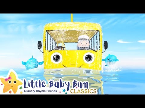 Wheels on the Bus Underwater!-Nursery Rhymes & Kids Songs-Baby Vehicle Videos-LittleBabyBum
