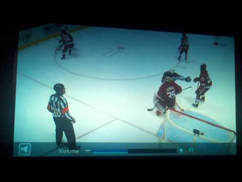 Koivu's big hit Wild vs Red Wings 11-1-2011