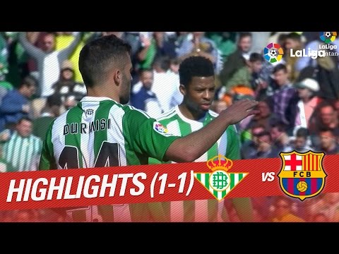 Highlights Real Betis vs FC Barcelona (1-1)