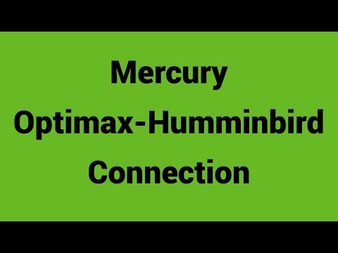 Mercury Optimax to Humminbird Connection to share Engine Data