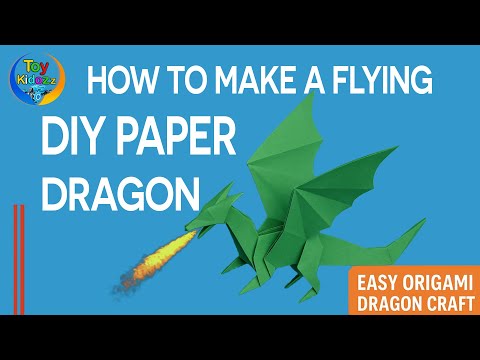 How to Make a Flying DIY Paper Dragon | Easy Origami Dragon Craft