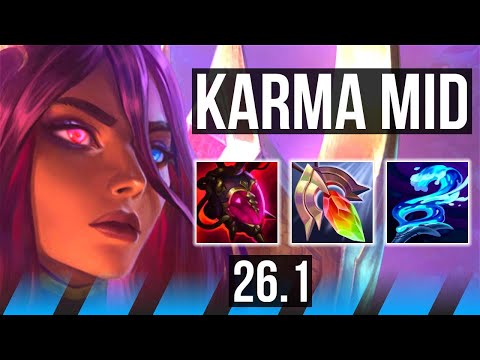 KARMA vs IRELIA (MID) | 23K damage | NA Challenger | 26.1