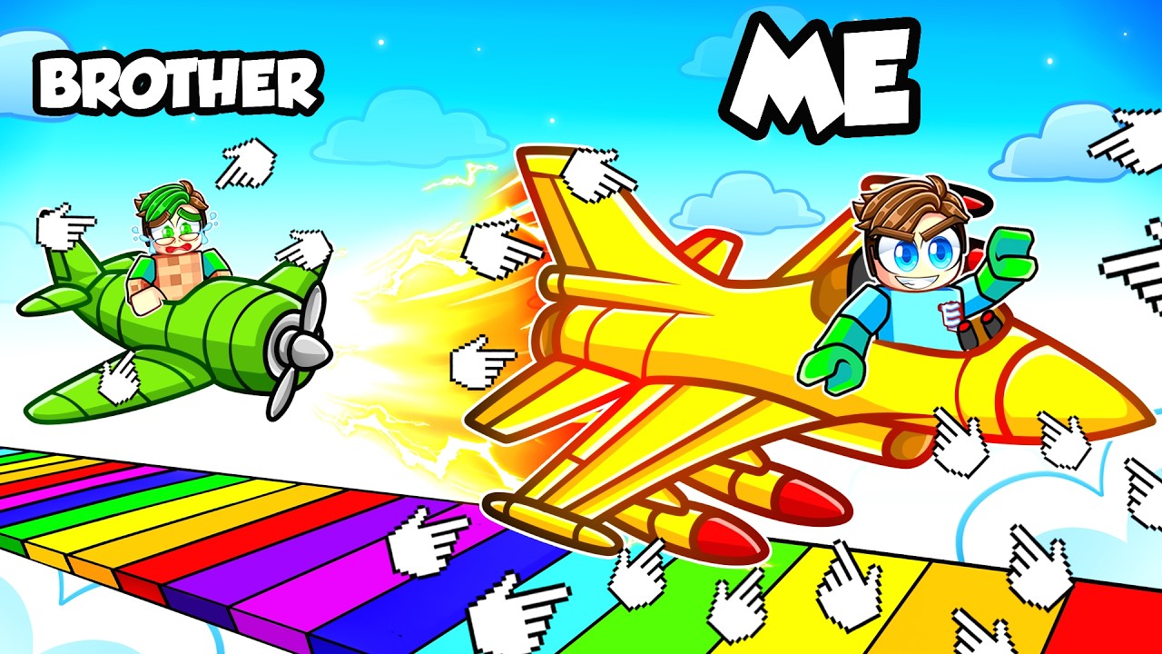 BEATING my BROTHER in Roblox PLANE TRAINING SIMULATOR