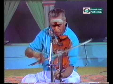 Hari varAsanam-Violin Mastero Kunnakudi Vaidyanathan