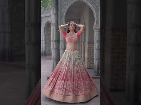 VE Mayflower Crepe Jacquard Silk Wholesale Designer Readymade Lehenga Catalog – product video thumbnail