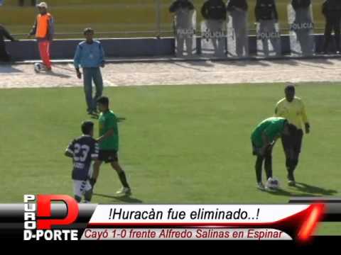 Alfredo Salinas elimino al Sportivo Huracán al ganarle 1-0