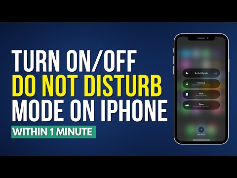 How To Turn On/Off Do Not Disturb Mode In Iphone [Easily]