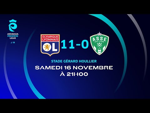 J8 : Ol. Lyonnais – Saint-Etienne (11-0), le résumé