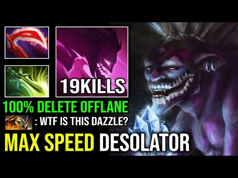 How to Offlane Dazzle 100% Max Desolator Right Click Instant Delete Max Attack Speed Dota 2