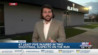 CAUGHT ON CAMERA: At least five injured in two Biloxi shootings, suspects still on the run