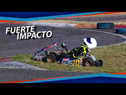El accidente que sufrió Santino Panetta en la Micro Max de Rotax