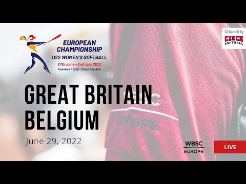 29 2022 U-22 Women's Softball European Championship - Great Britain VS Belgium