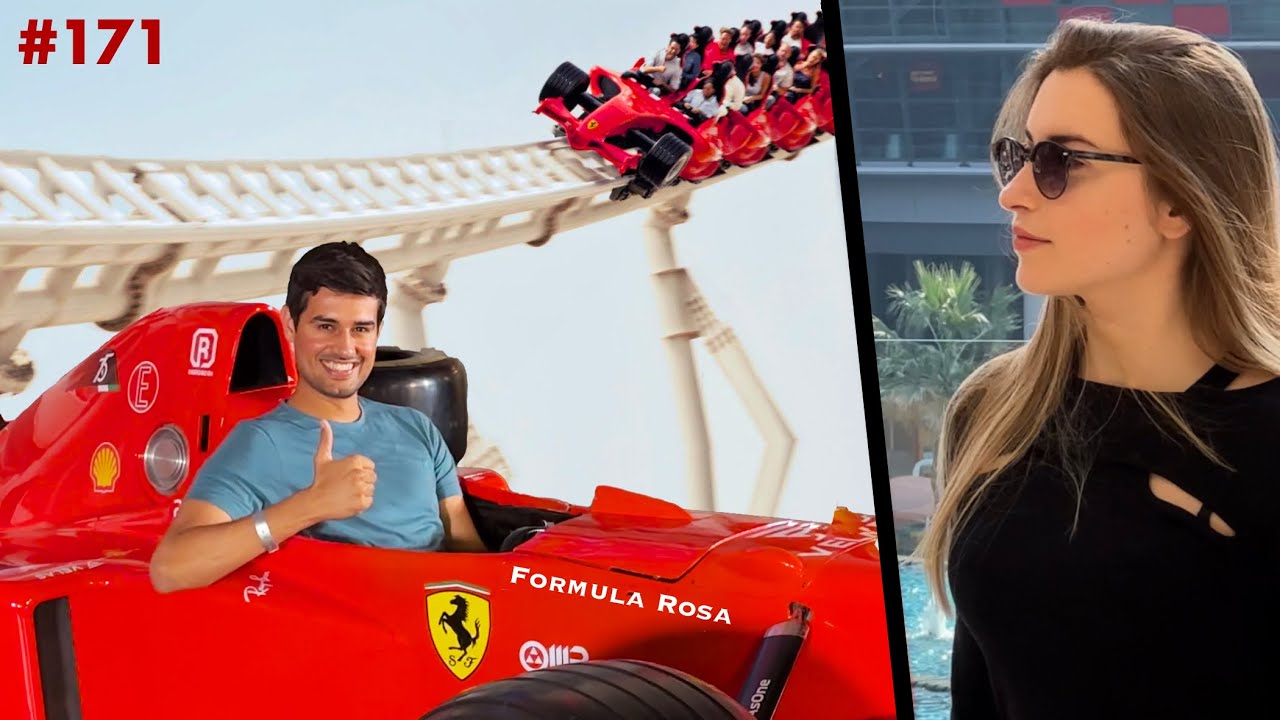 Join a duo as they experience thrilling rides at Ferrari World.