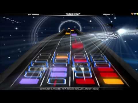 OceanLab vs. Gareth Emery - On A Metropolis Day (Myon & Shane 54 Mashup) (Audiosurf) - DVE