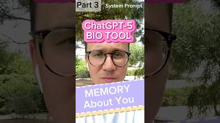 ChatGPT 5 Memory Tool, Preparing for Chat GPT 6 | REVEALED System Prompt Part 3