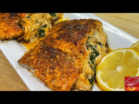 Crab Stuffed Salmon