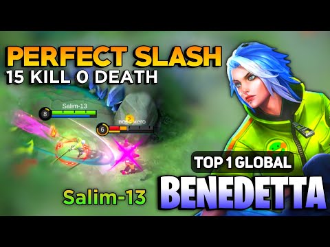 Amazing Perfect Gameplay Benedetta [ Top 1 Global Benedetta Best Build ] By Salim - 13 - MLBB