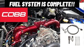 COBB FUEL PRESSURE SENSOR INSTALL SUBARU STI!!