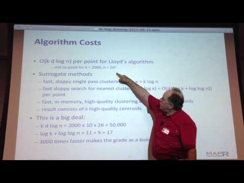 Ted Dunning to discuss Online Super-fast and High Quality Clustering