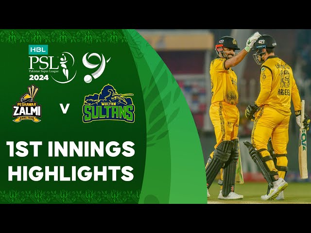 1st Innings Highlights | Peshawar Zalmi vs Multan Sultans | Match 21 | HBL PSL 9 | M1Z2U