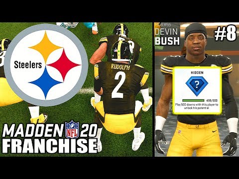 MASON RUDOLPH'S DEBUT & DEVIN BUSH'S DEVELOPMENT REVEALED! Madden 20 Steelers Franchise Ep. 8