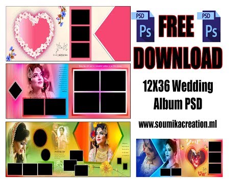 How to Design 12x36 Wedding Album|Free Download|By Soumika Creation