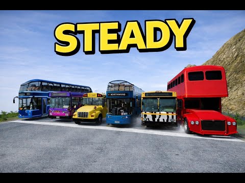 Bus Race BeamNG.drive Amazing crash before the finish line #5