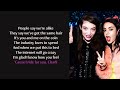 Charli xcx - The girl, so confusing version with lorde (Lyrics)