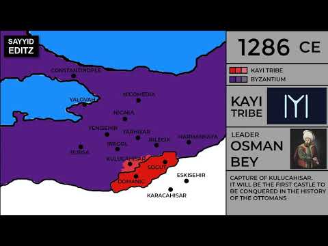 Mapa visual da Anatólia: Era de Osman Gazi | 1281-1326 | Mapa histórico de Osman Gazi | Kurulus Osman