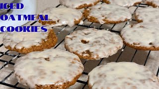Iced Oatmeal Cookies | Soft & Chewy 