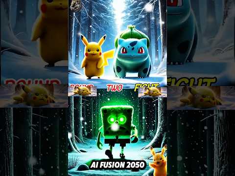 Pikachu Vs Green Pikachu Ai Hybrid Crow And Thanos #pikachu #sonic #pokemon #ai #spiderman