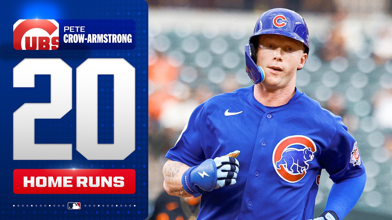 Pete Crow-Armstrong SLAMS his 20th home run of the season! 💪🔥(20/20 for second straight year!)