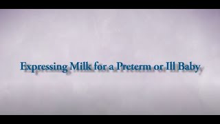 Download lagu Expressing Milk for a Preterm or Ill Baby mp3 Download lagu Expressing Milk for a Preterm or Ill Baby mp3