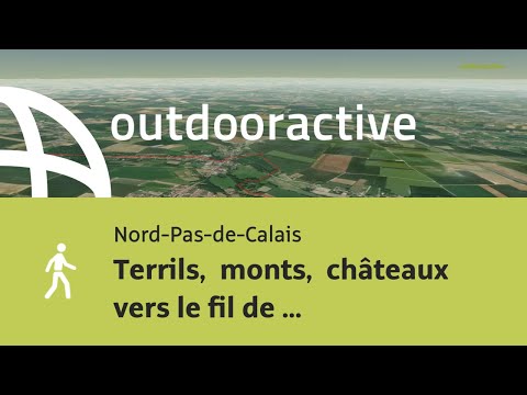 Terrils,  monts,  châteaux vers le fil de la Lacquette.