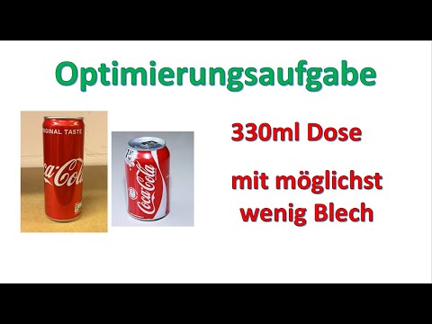 Optimierungsaufgaben in 4 Schritten lösen | Optimale Dose | Extremwertaufgabe