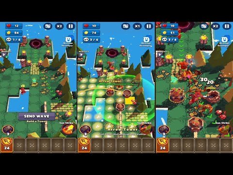 Maze Defenders (by Johan Lindberg) - free tower defense strategy game for Android and iOS - gameplay - YouTube