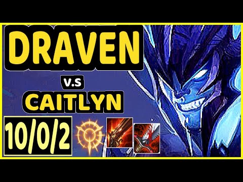 TYLER1 (DRAVEN) vs CAITLYN - 10/0/2 KDA BOTTOM ADC GAMEPLAY - NA Ranked MASTER