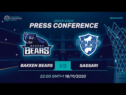 Bakken Bears v Dinamo Sassari - Press Conference | Basketball Champions League 2020/21