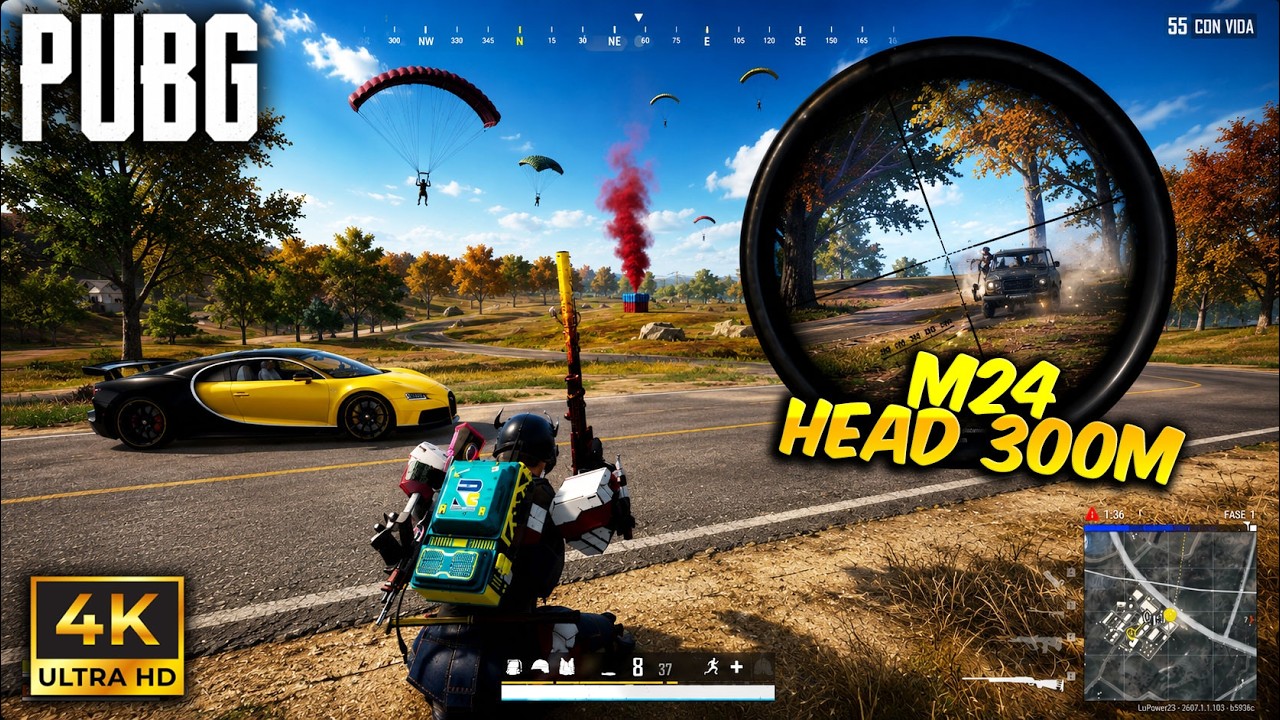 MIREN este HEAD de M24 en PUBG y el FULL RUSH con MI NOVIA! 😎 El mejor battle royale del 2026