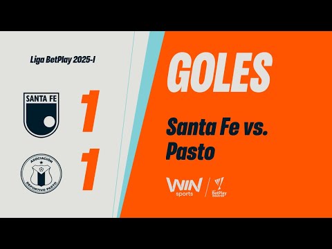 Santa Fe vs. Pasto (goles) | Liga BetPlay Dimayor 2025-1 | Fecha 12