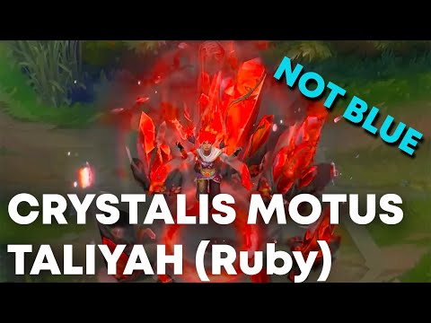 Crystalis Motus Taliyah But Red ! No More Blue, color edit in post