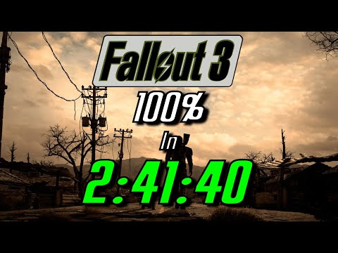 Fallout 3 100% Speedrun in 2:41:40 (World Record)