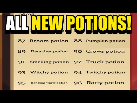All NEW Potions RECIPES in WACKY WIZARDS! (UNLOCK THEM ALL) (Roblox)